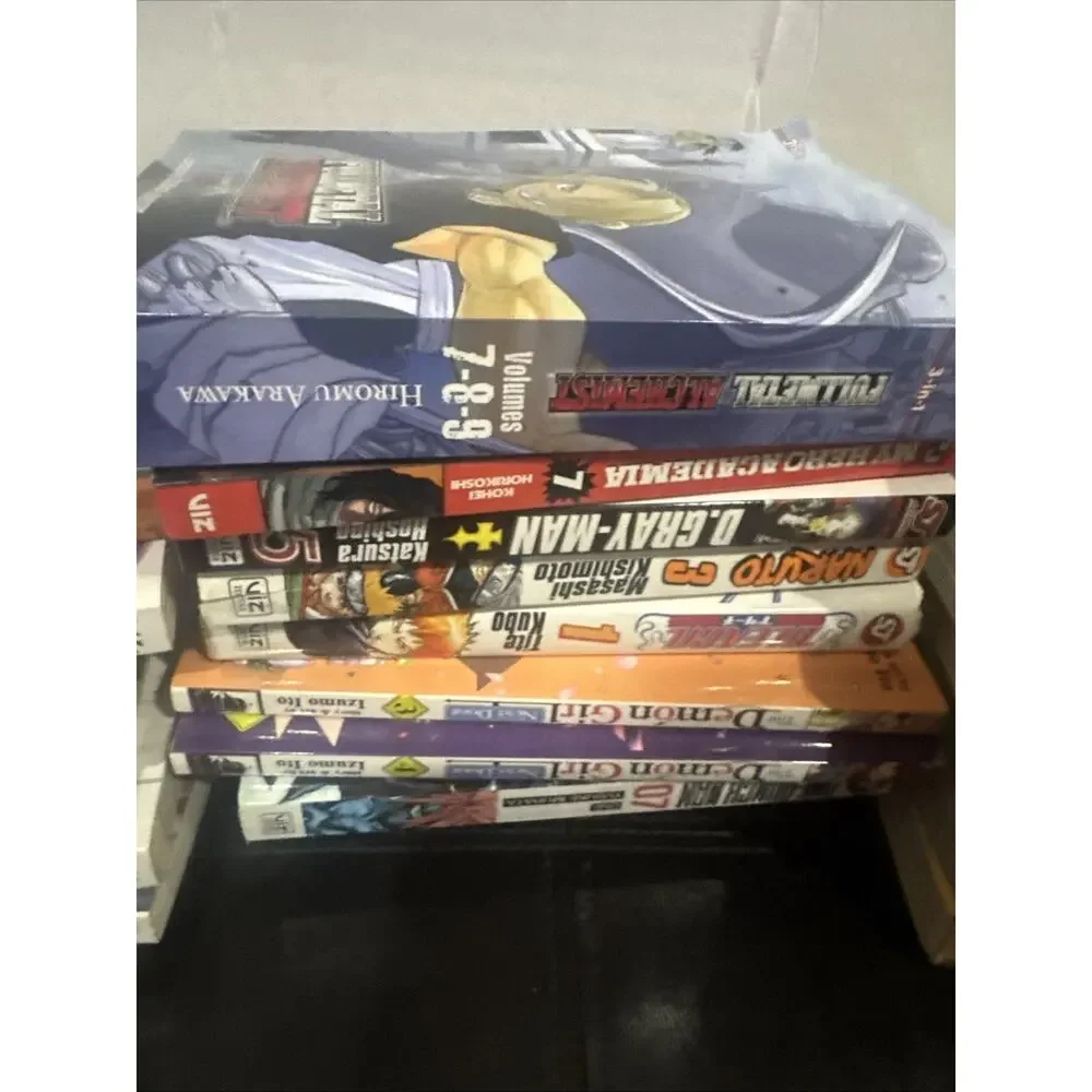 Lot of 26 Manga Books Naruto Haikyu Tokyo Ghoul Demon Slayer Fullmetal Anime